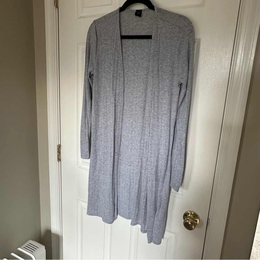 Electric Yoga Gray Drapey Knit Cardigan